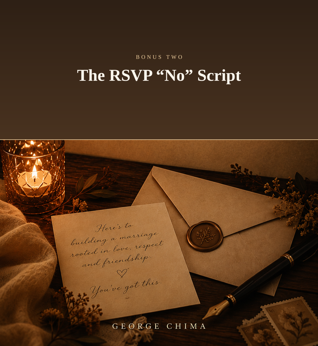 The RSVP “No” Script bonus cover